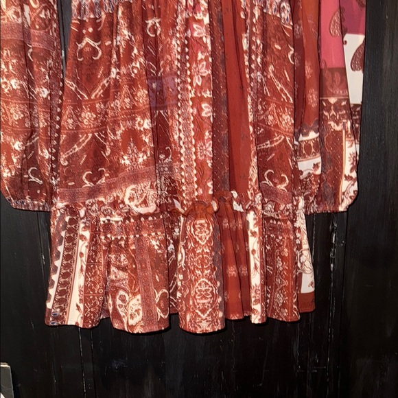 Flying Tomato Red and White Long Sleeve Dress - Picture 7 of 16